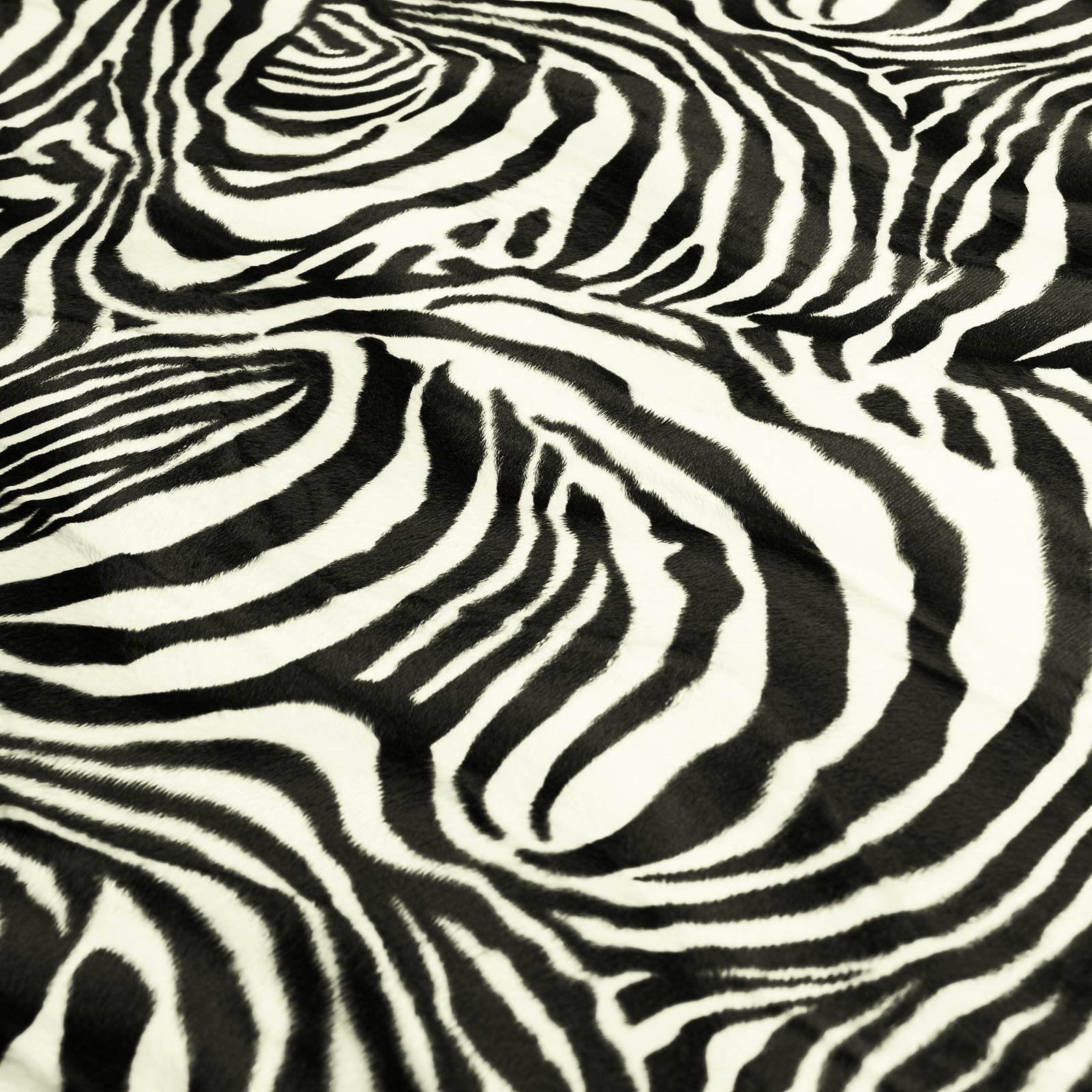 Zebra - Webfell - Schwarz-Weiß