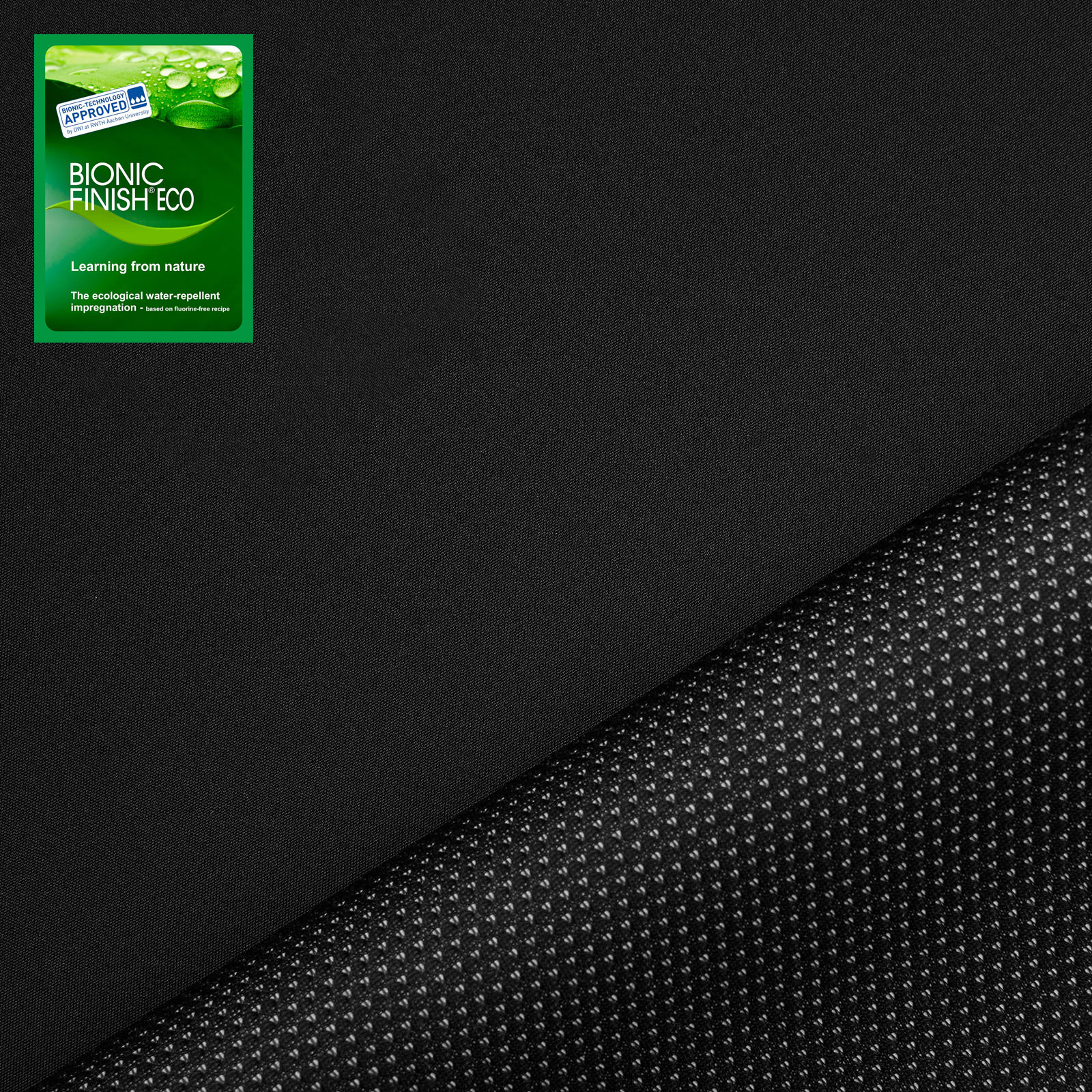 Athletik - leichter Softshell mit Membrane (schwarz)