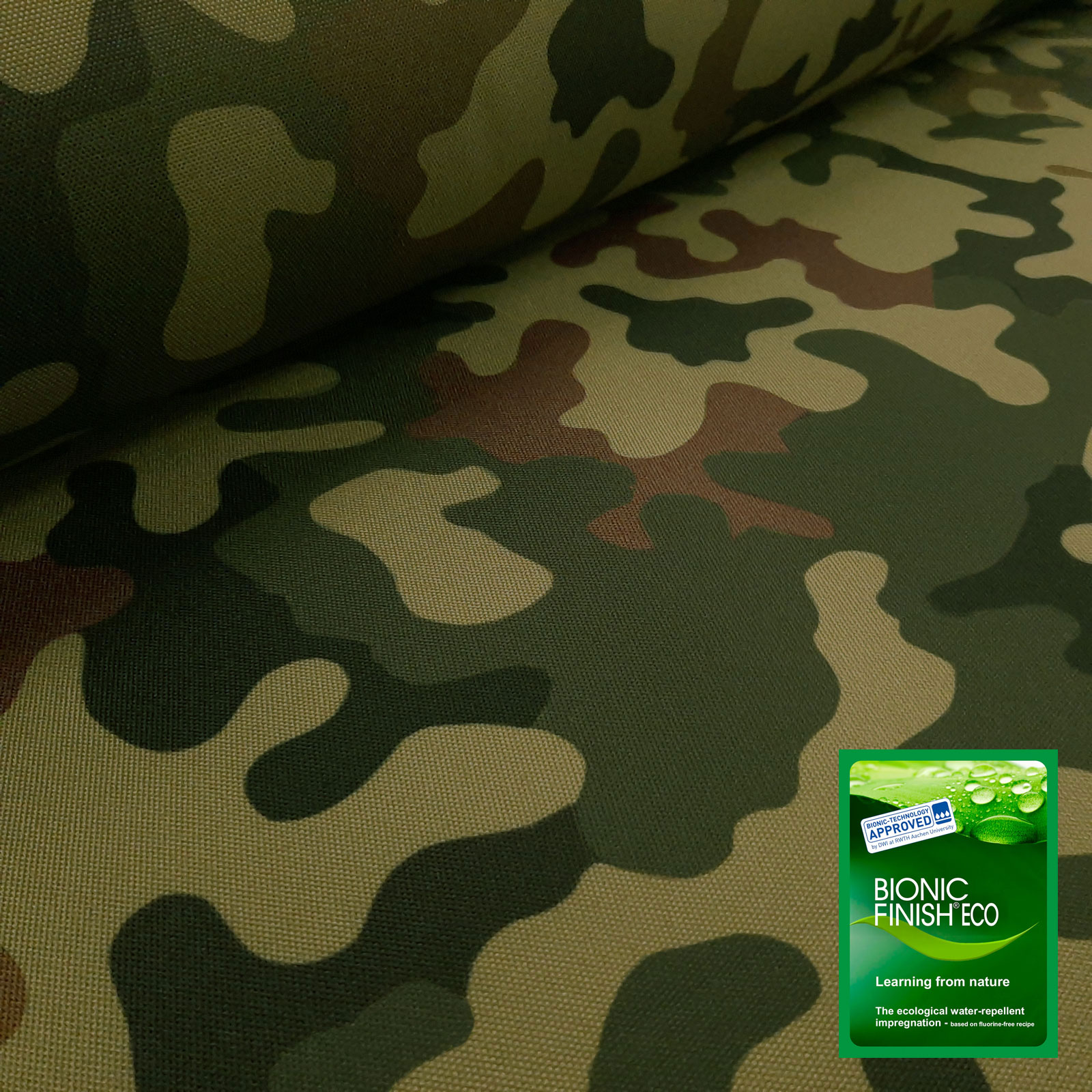 General – Camouflage mit BIONIC FINISH® ECO Imprägnierung & PU-Beschichtung